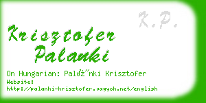 krisztofer palanki business card